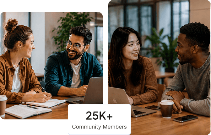 Univerze community collaborating — 25K+ community members